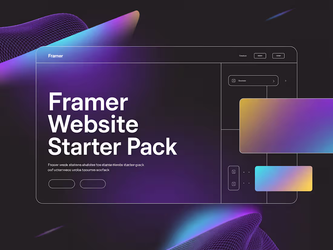 Cover image for Framer - Website Starter Package