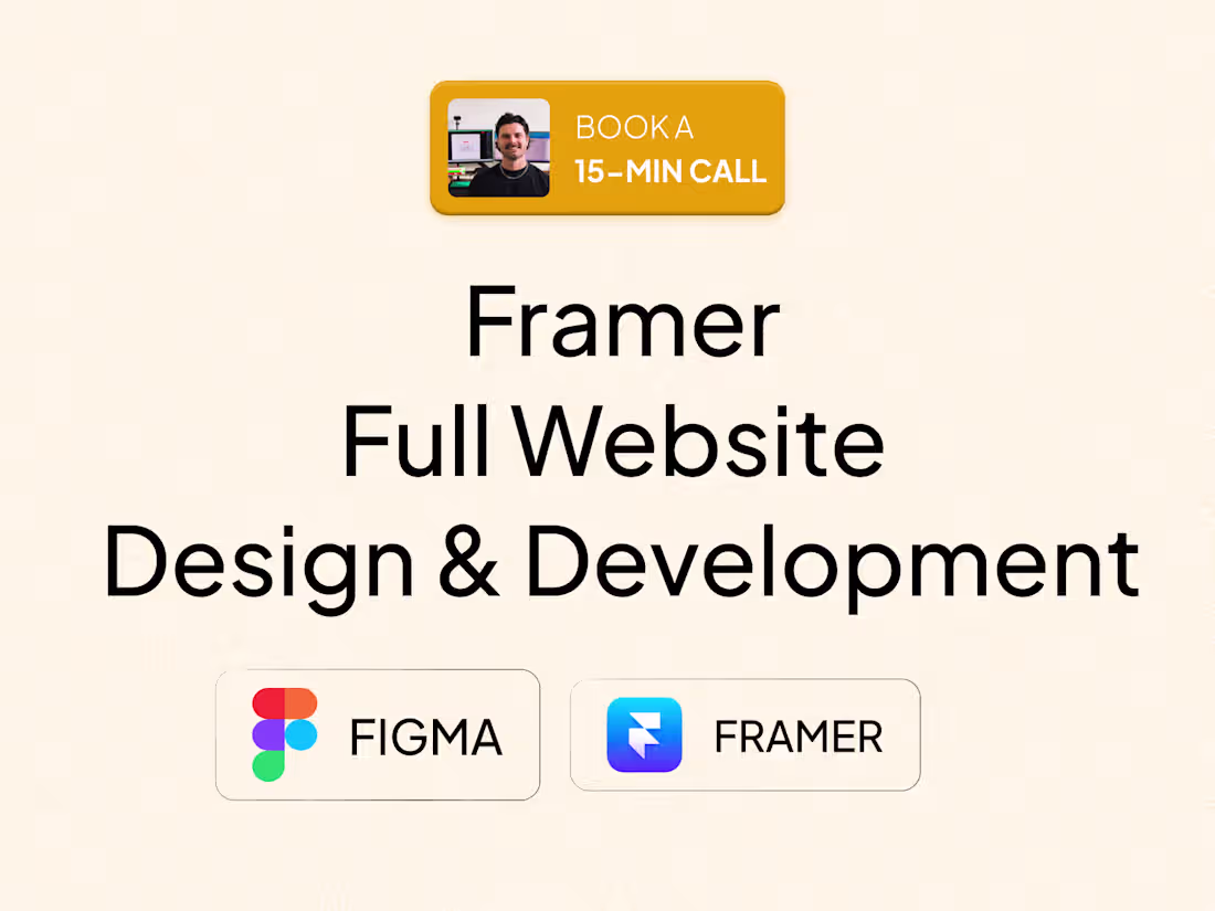Cover image for Framer Full Website Design & Development