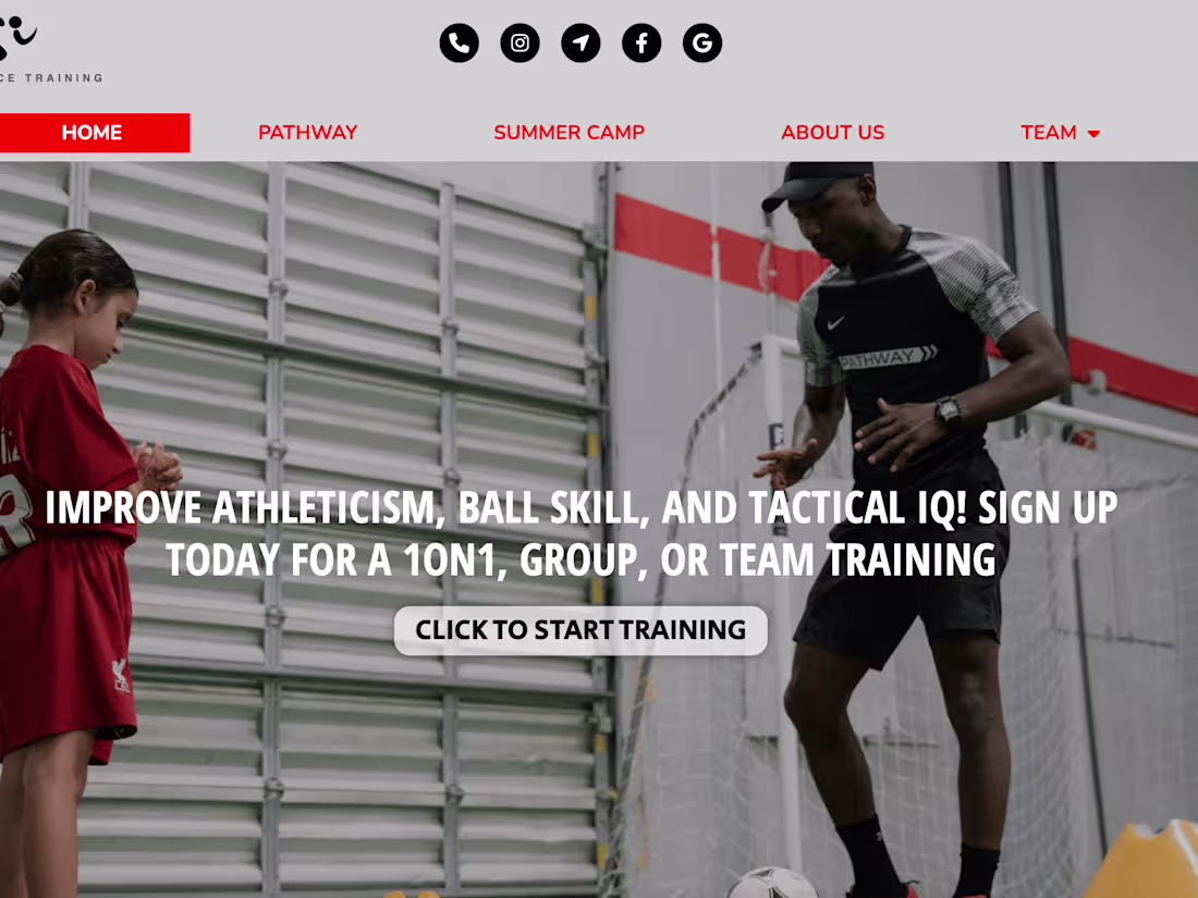 Cover image for Website + SEO For Athletic Performance Training Company
