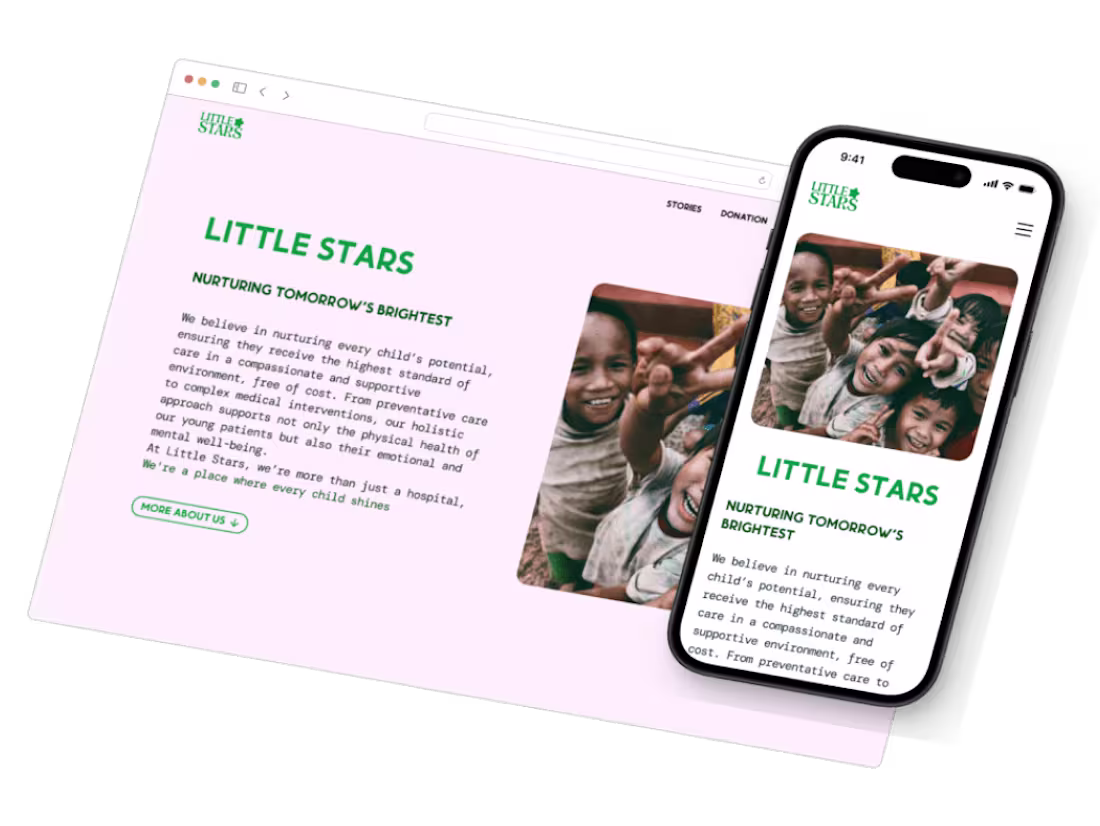Cover image for Little Stars - Responsive Website Design