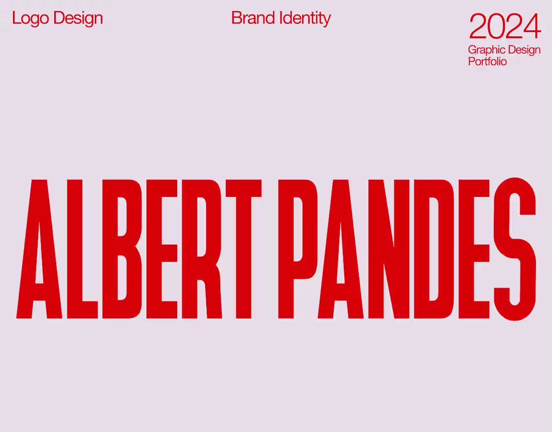 Cover image for Albert Pandes Design Portfolio - 2024
