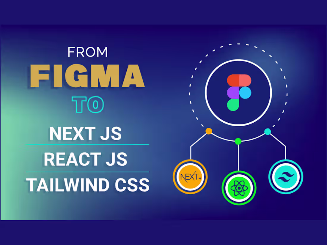 Cover image for I'll Convert Your Figma Designs to code with React &Tailwind CSS
