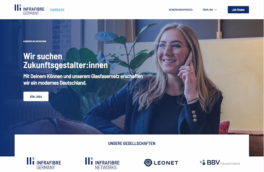 Cover image for Carrier Portal Development for Infrafibre Germany