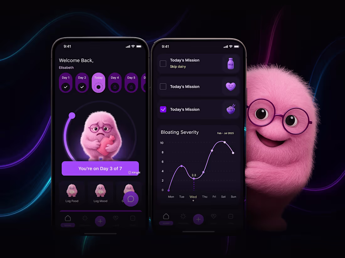 Cover image for A Wellness App for Gut Care | UI/UX