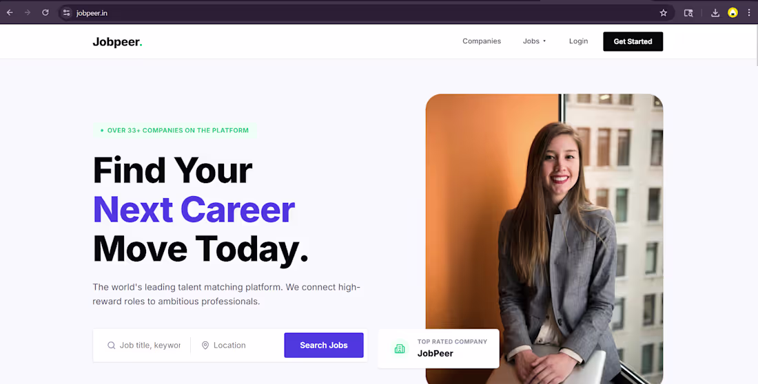 Cover image for JobPeer is a sophisticated, AI-driven