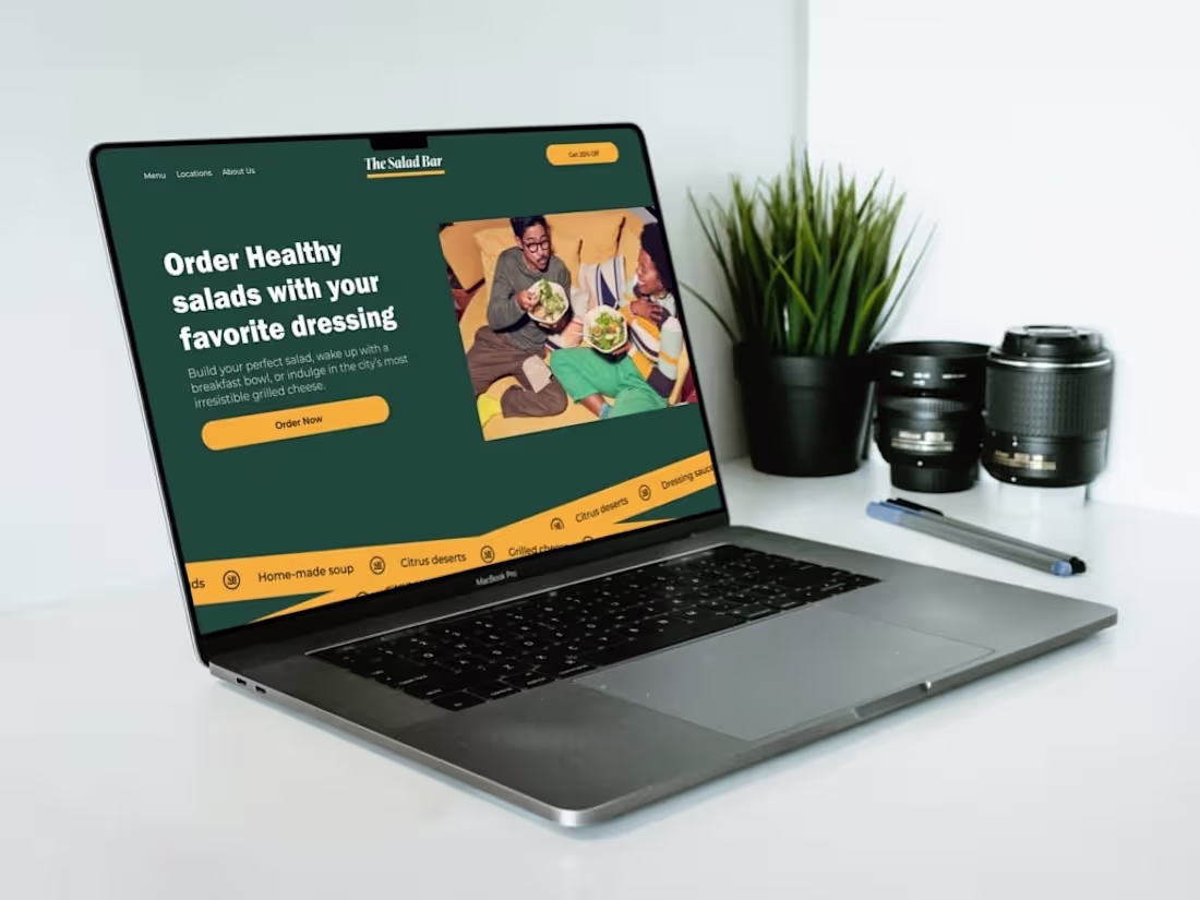 Cover image for The Salad Bar Homepage Design