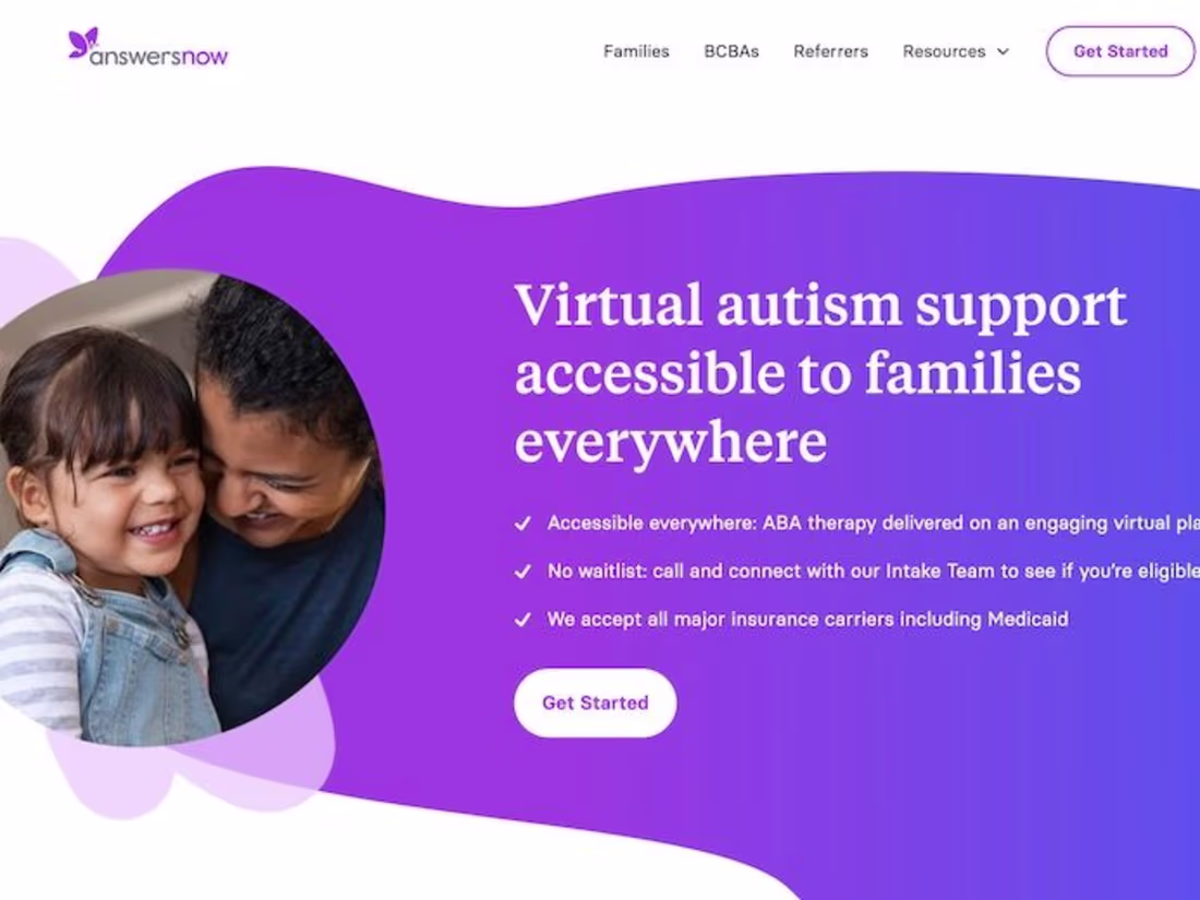 Cover image for Webflow website build: getanswersnow.com