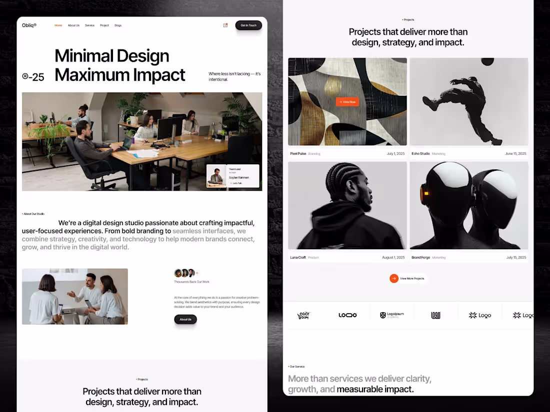 Cover image for Obliq Studio is a bold