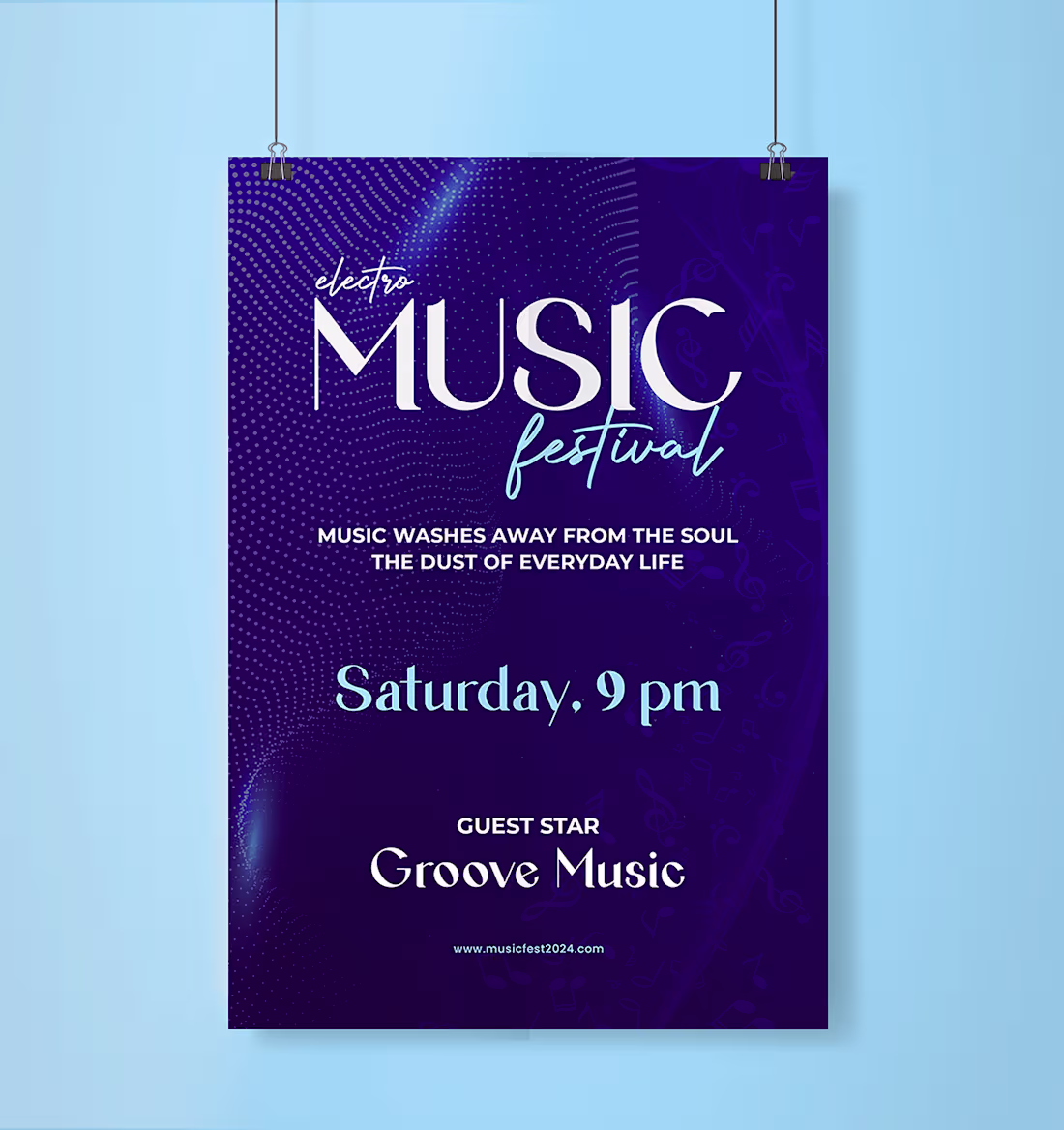 Cover image for Electro-Music Flyer Design: Behance