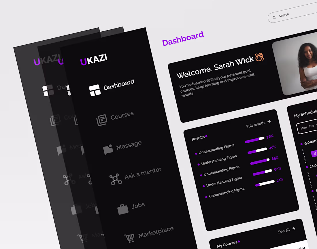 Cover image for UKAZI UI Design on Behance