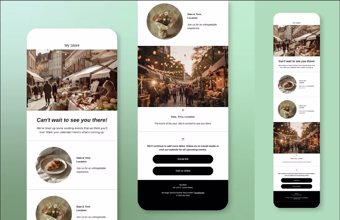 Cover image for :Modern Event Promotion Email Design