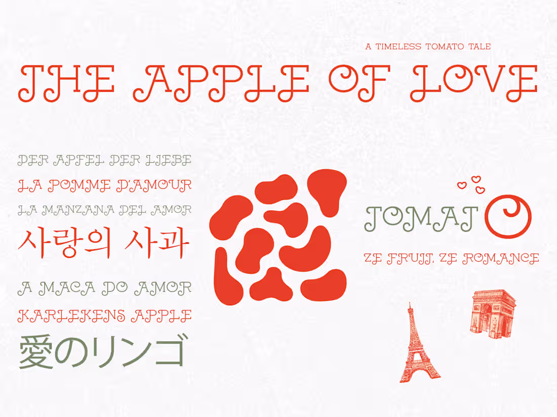 Cover image for The Love Apple: Tomato's Journey Through Time