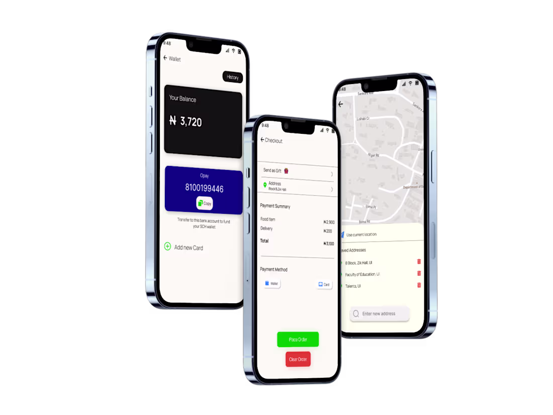 Cover image for SCH food delivery app 