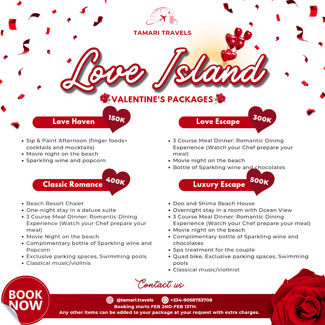 Cover image for Valentine's Vacation Flyer Designs