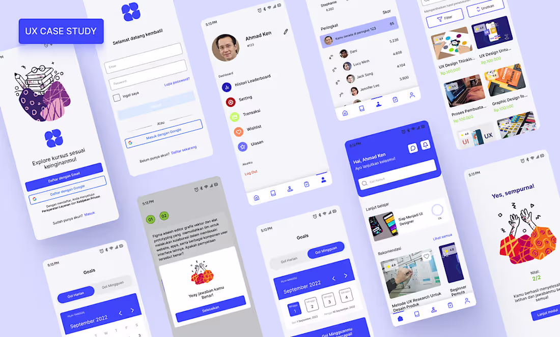 Cover image for Motivate You to Study — UI/UX Case Study of Online Course App