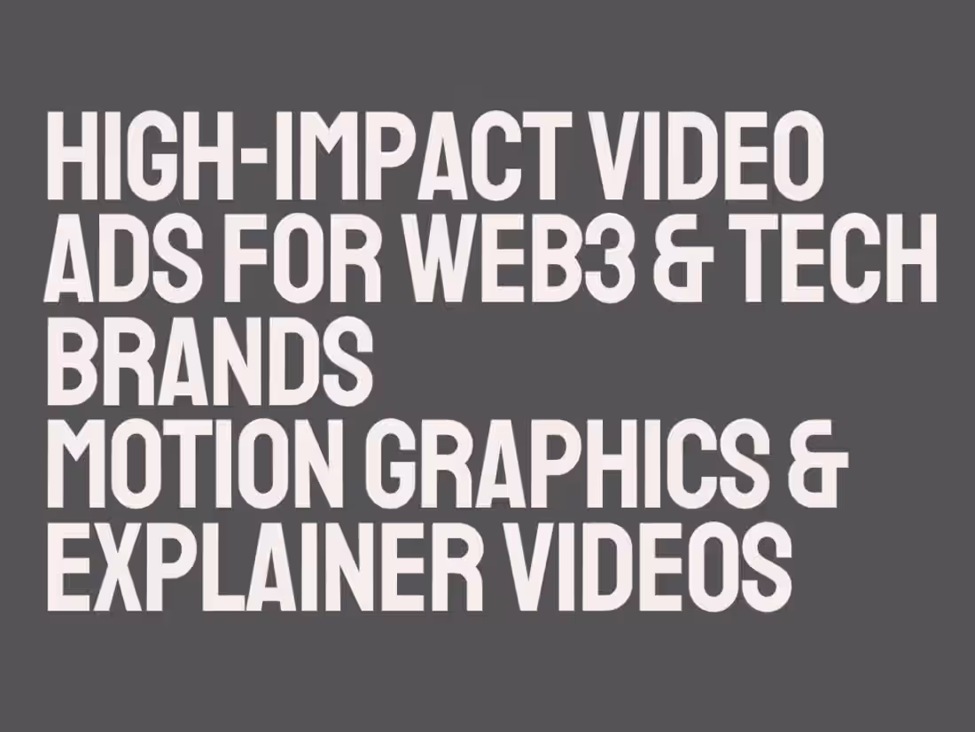 Cover image for High-Impact Video Ads for Web3 & Tech Brands