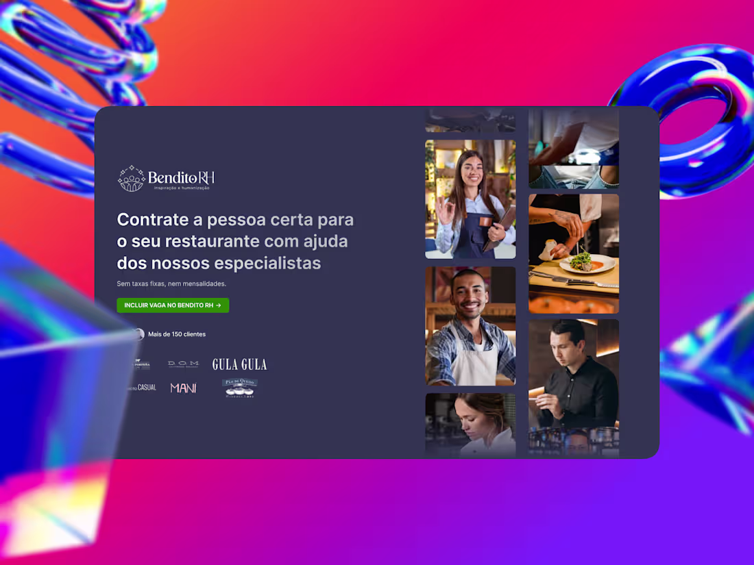 Cover image for Bendito RH Recruitment Website