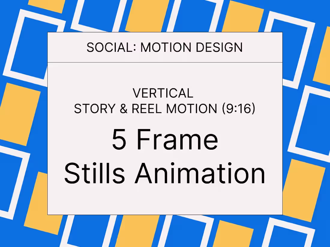 Cover image for Social Media - Vertical 5 Frame Animation