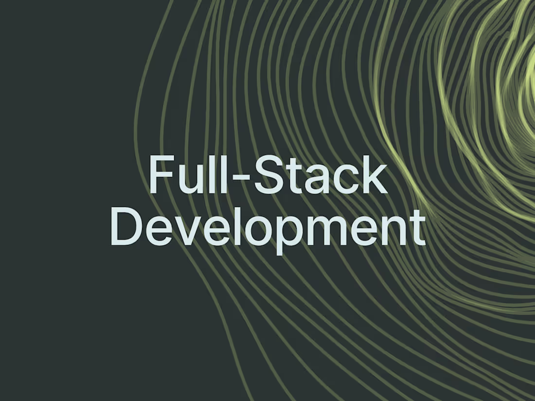 Cover image for Full Stack Application