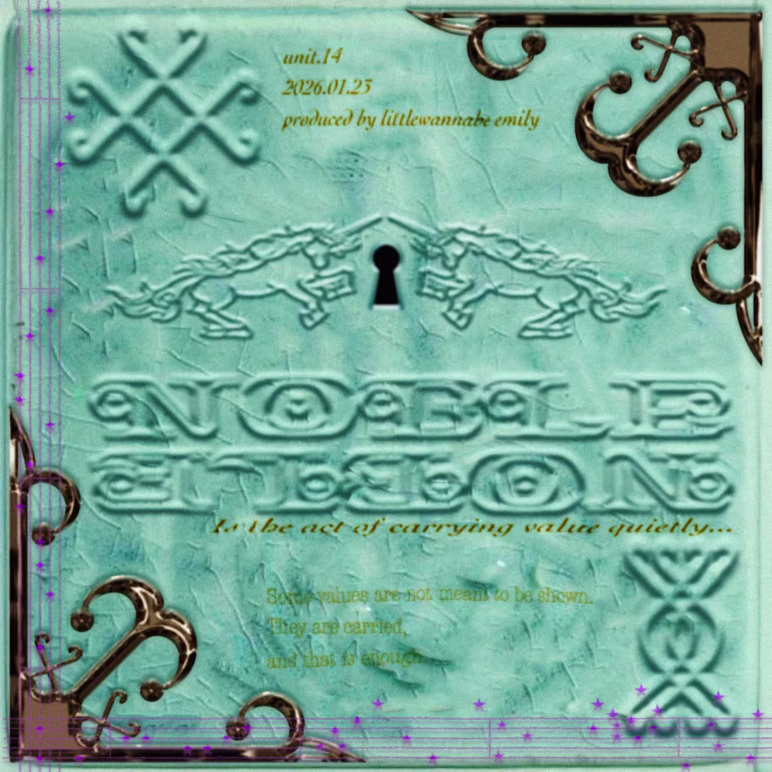 Cover image for Creative Cover Design with Unique 'NOBLE' Typography