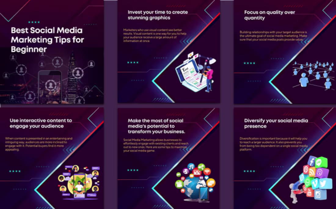 Cover image for I will create Instagram, LinkedIn, and Facebook engaging post