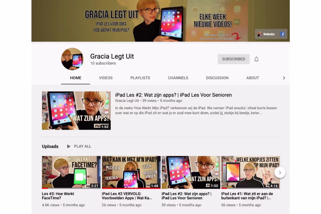 Cover image for iPad Lessons for Seniors (Dutch)