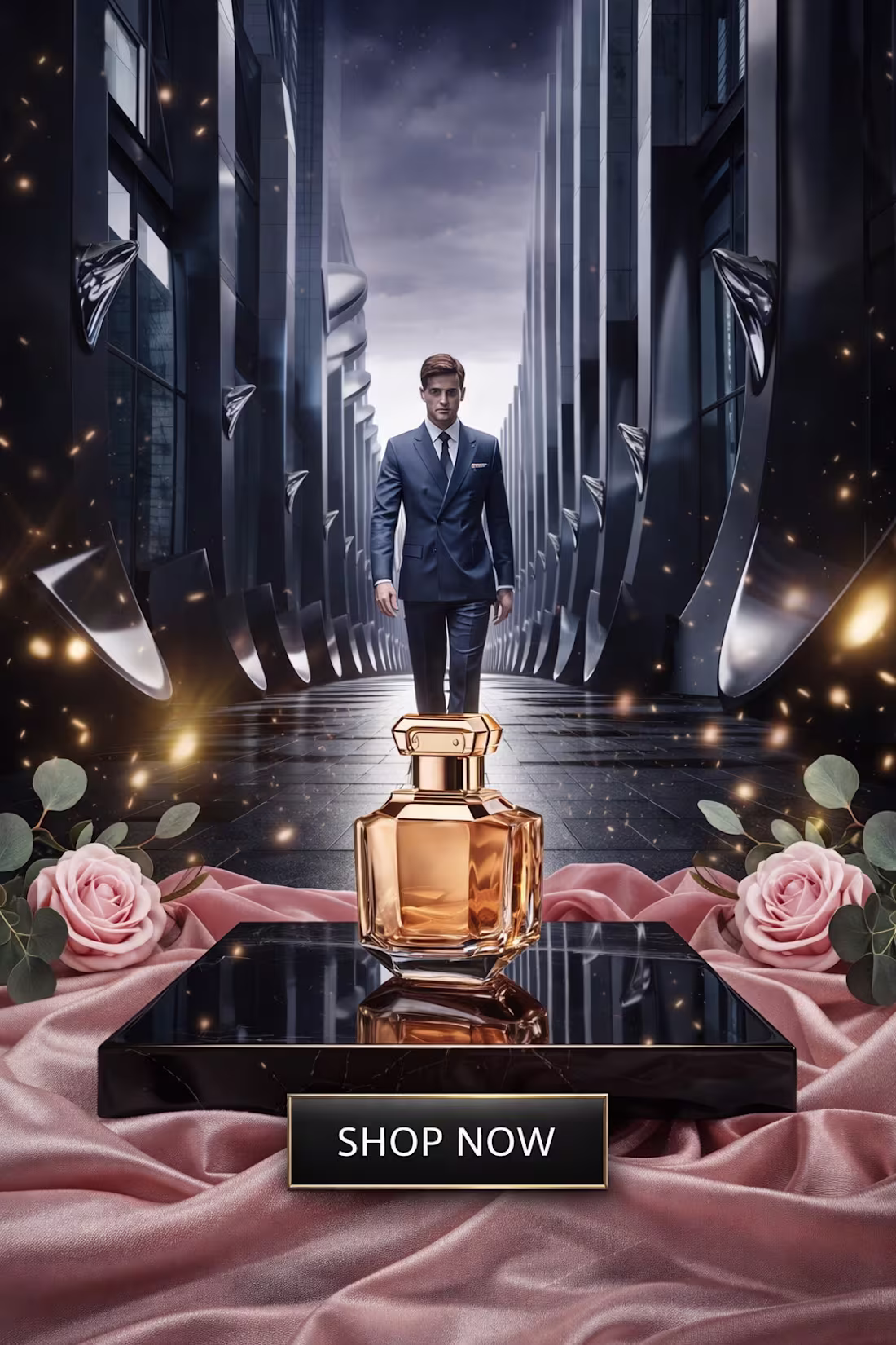 Cover image for Golden Zenith: Luxury Fragrance Campaign