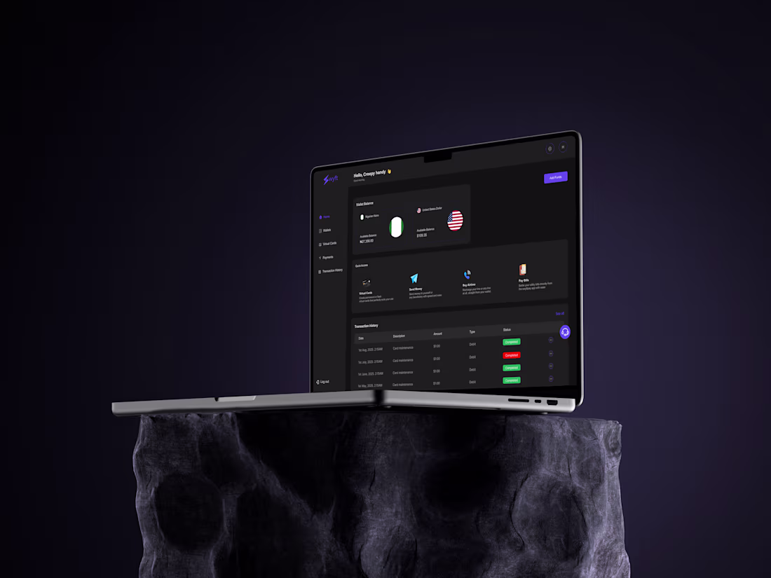Cover image for Swyftpay Dashboard Redesign – Simplifying Experience