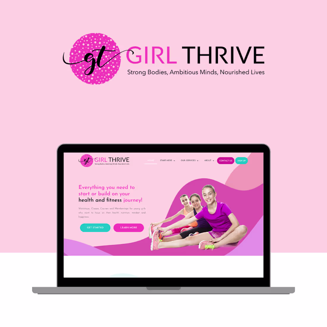 Cover image for Girl Thrive Website Redesign