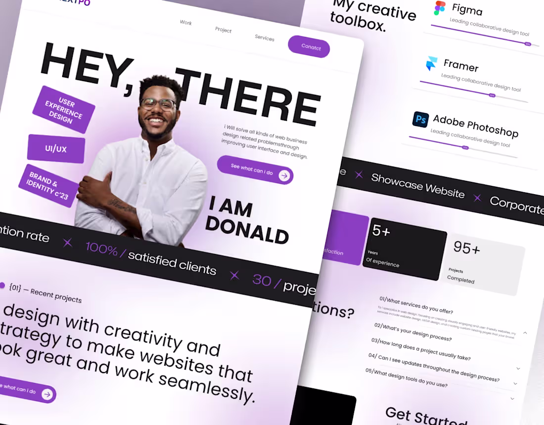 Cover image for Personal Portfolio Landing Page Website