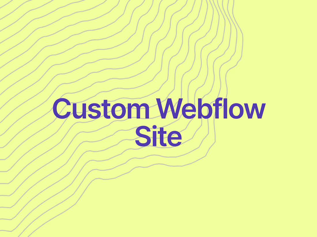 Cover image for Custom Webflow Website Development