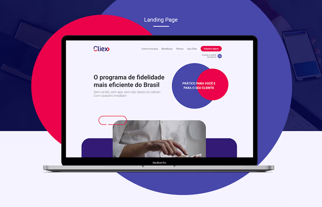 Cover image for Cliex – Landing Page on Behance