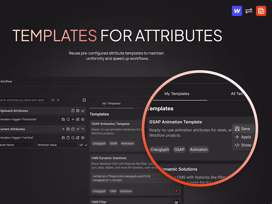 Cover image for Attriflow: The Ultimate Attribute & Class Manager for Webflow