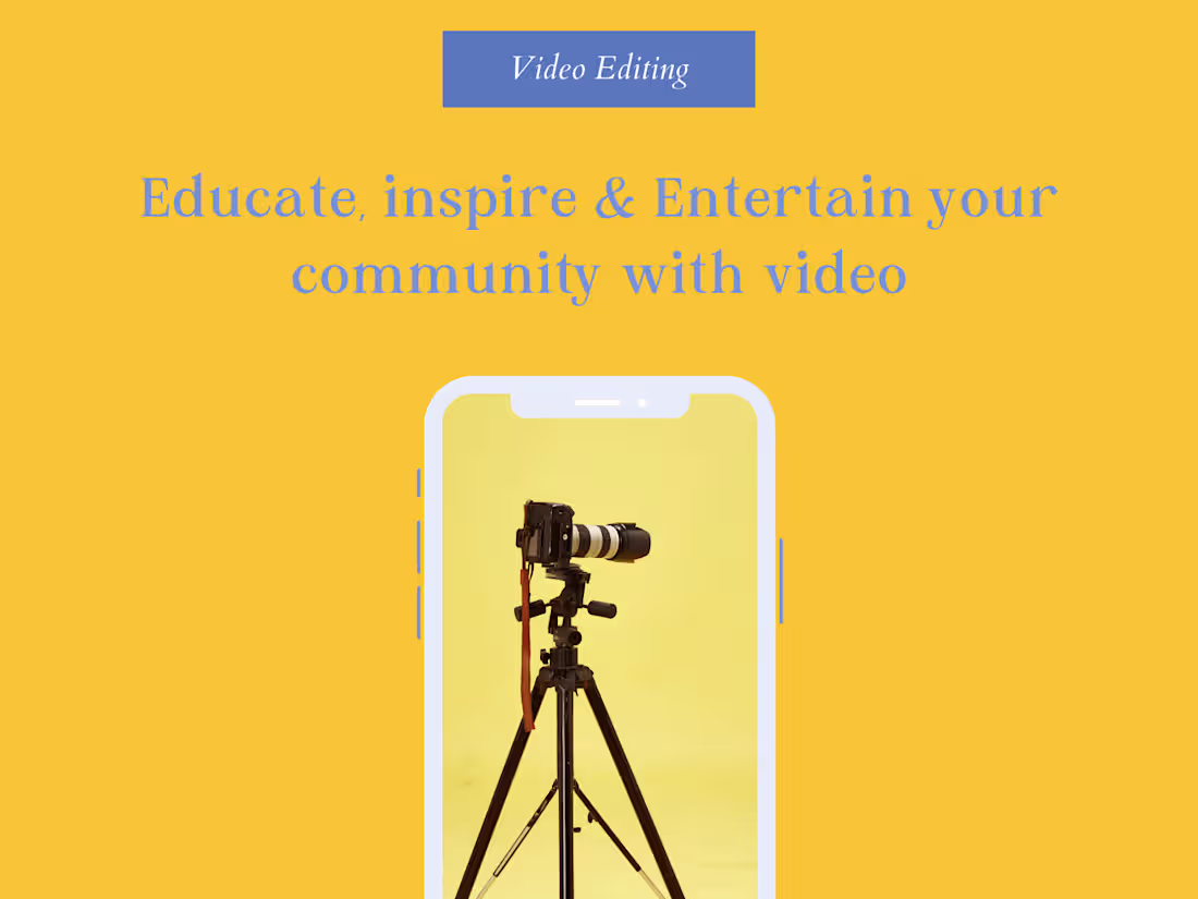 Cover image for Video Editing for Social Media & Website Content