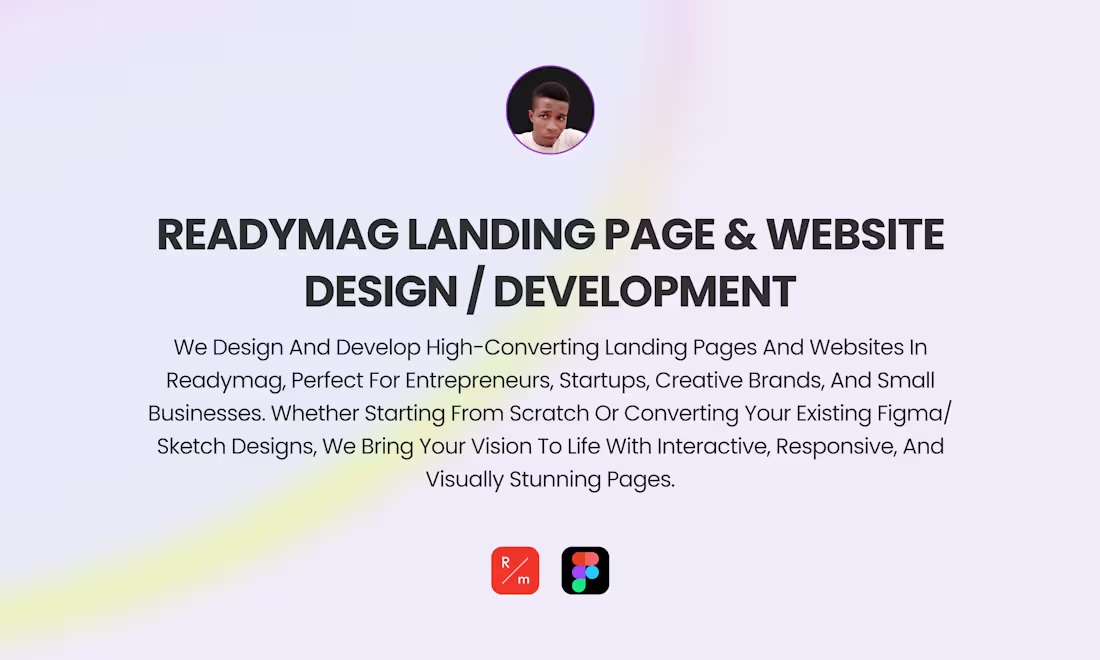 Cover image for Readymag Landing Page & Website Design & Development