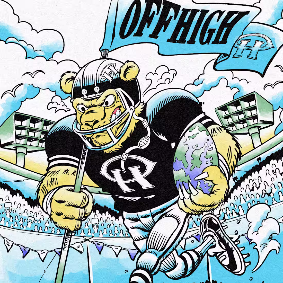 Cover image for Archived work for Offhigh Clothing (2023) Vintage sports mas...