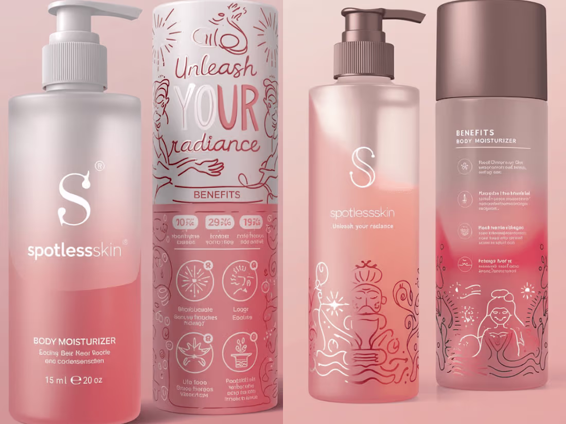 Cover image for Spotless Skin – Herbal Skincare Packaging Design