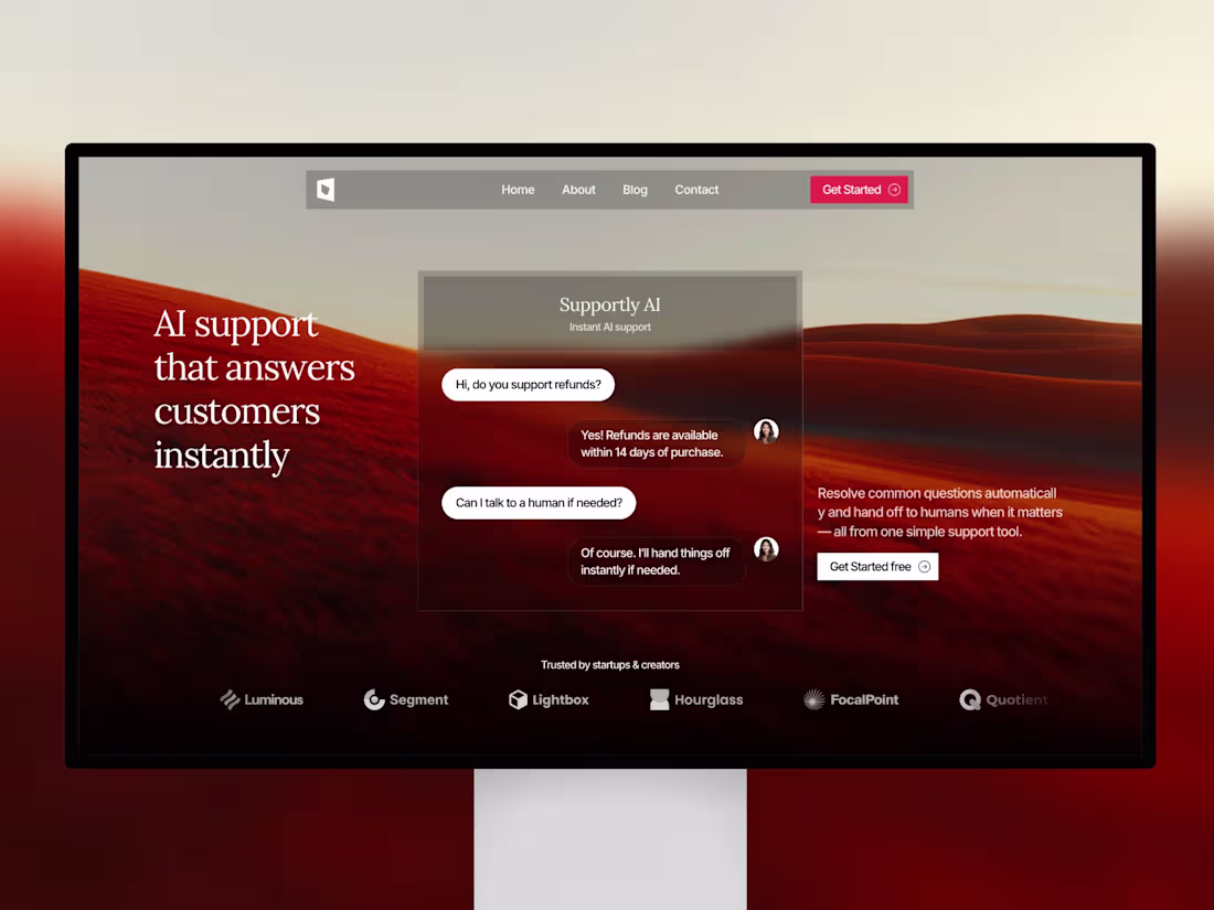 Cover image for Supportly - AI powered customer