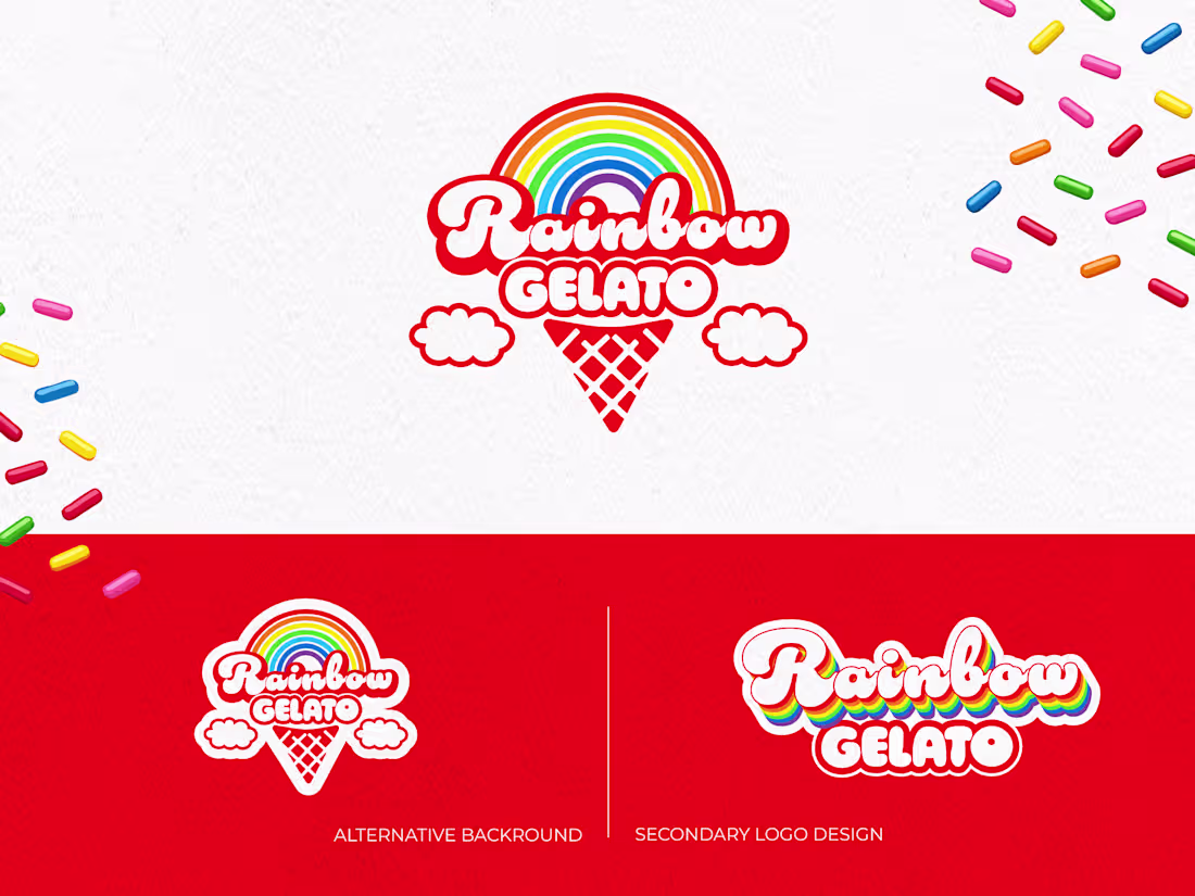 Cover image for RAINBOW GELATO
😍 Logo design &