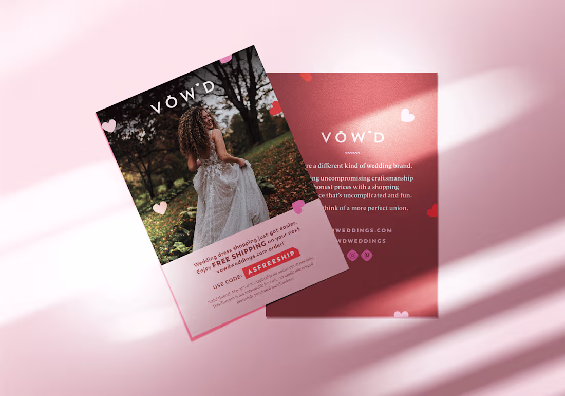 Cover image for 👰🏻‍♀️ Vow'd Weddings Retail Marketing