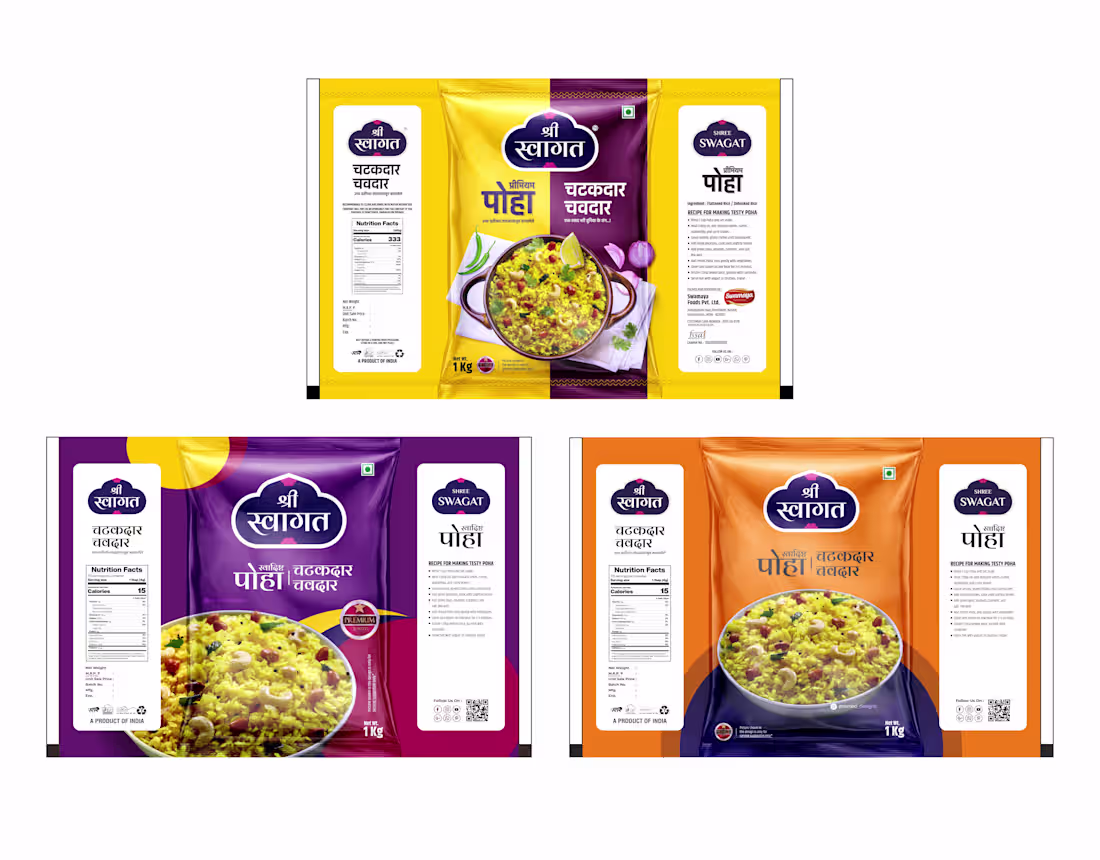 Cover image for Shree Swagat – Poha Packaging