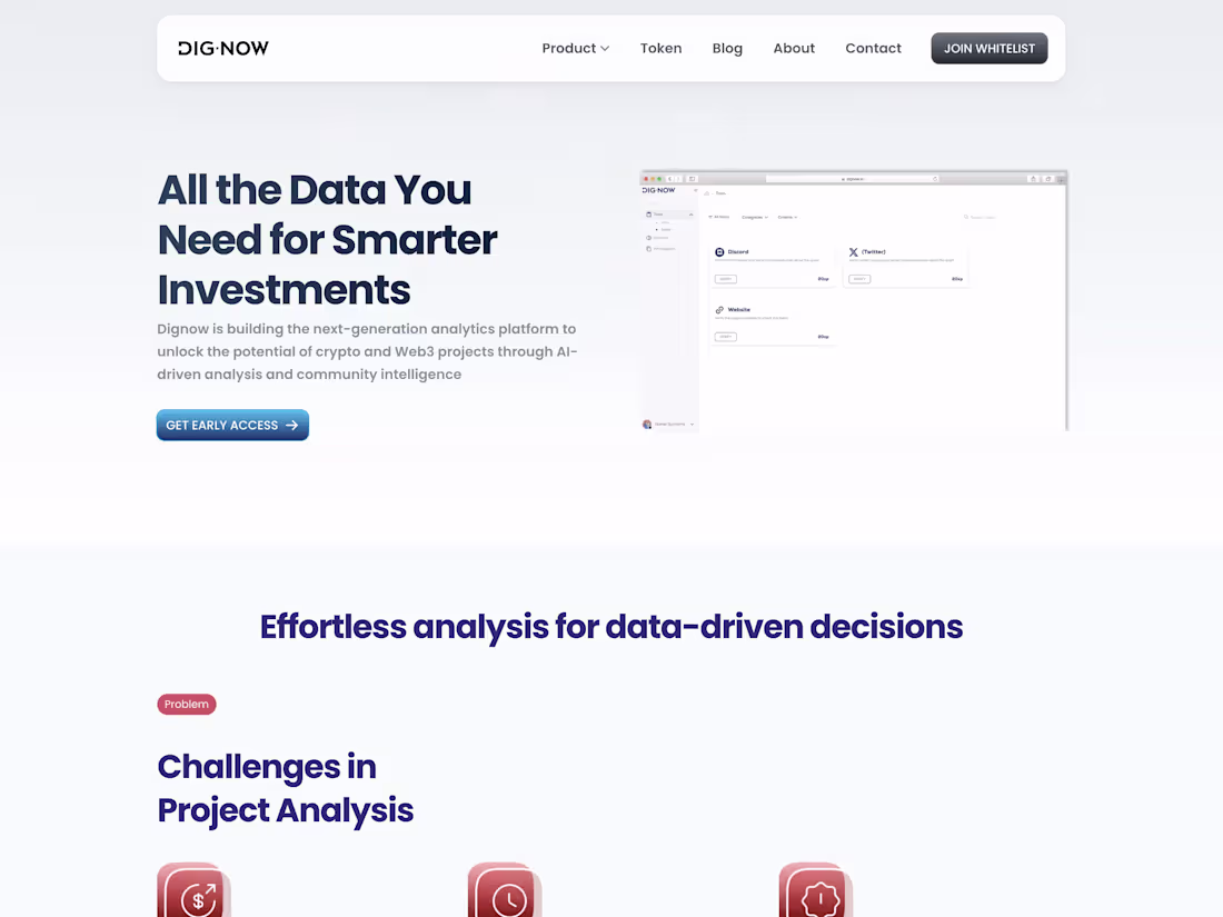Cover image for All-in-One Due Diligence Platform for Crypto | DigNow