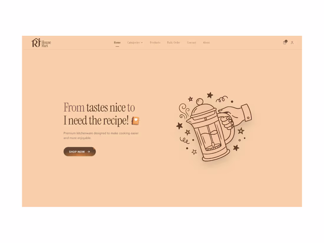 Cover image for Kitchenware Ecommerce Website - Razorpay