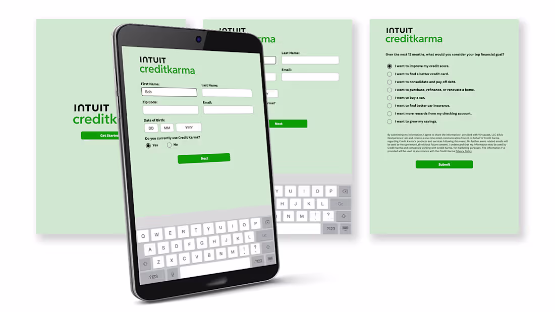 Cover image for CreditKarma Tablet UX on Behance