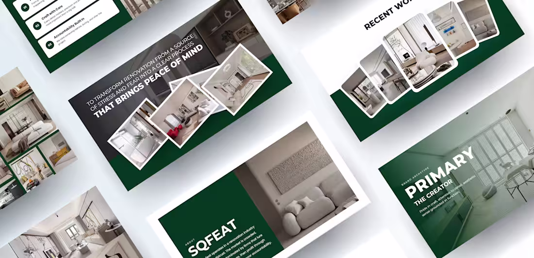 Cover image for Luxury Interior Design Pitch Deck for Client Proposals