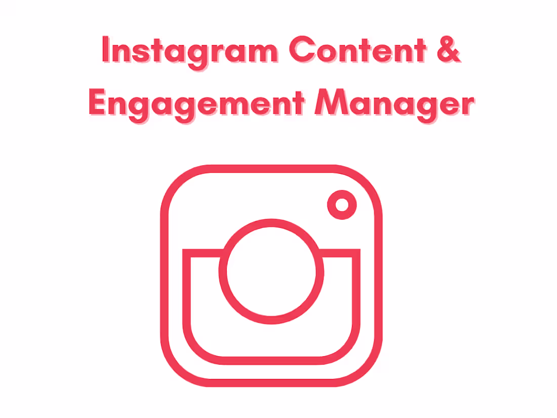 Cover image for Instagram Content & Engagement Manager (Monthly)
