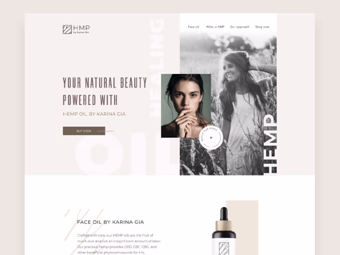 Cover image for Hemp CBD Cosmetics Website