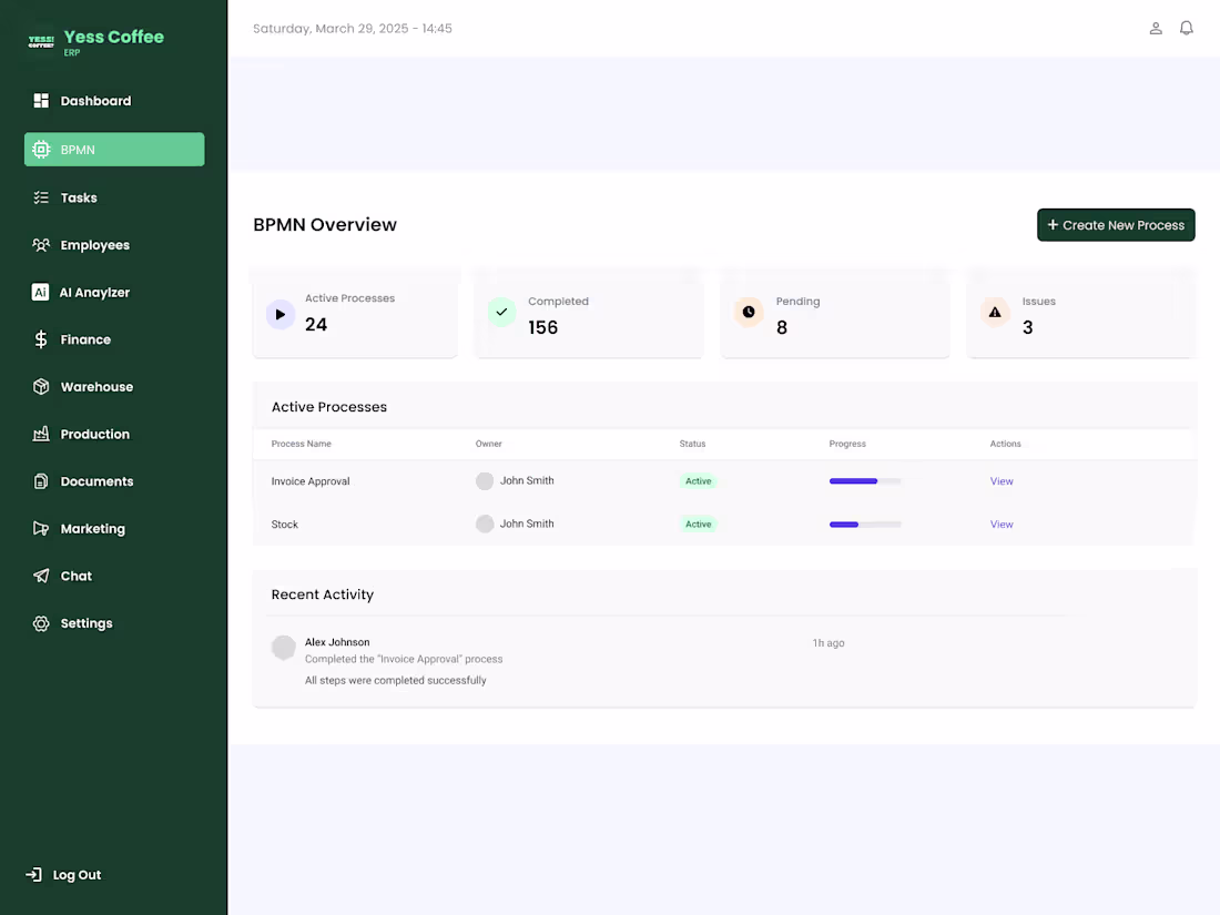 Cover image for Custom POS & ERP System – Built for Yesscoffee_uz ☕️