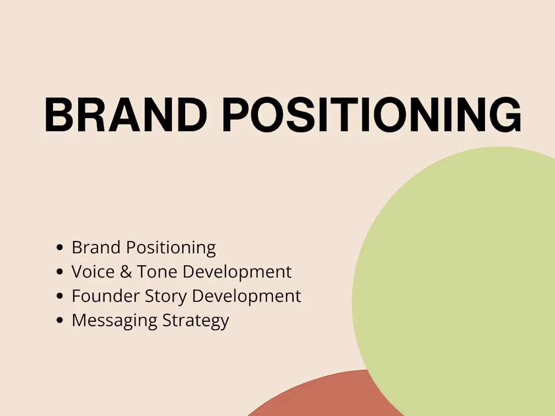 Cover image for Brand Positioning