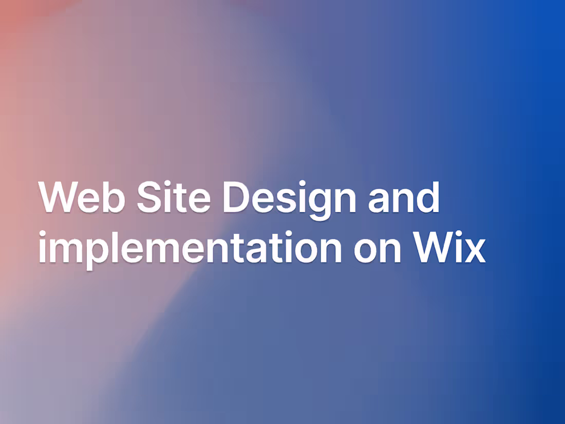 Cover image for Website Creation with Wix
